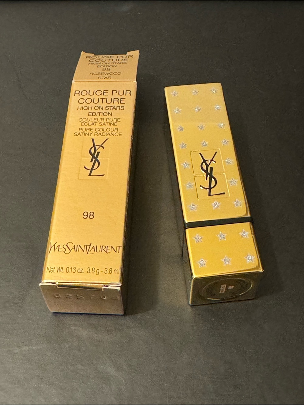BNIB YSL Rouge Pur Couture 2019 High On Stars 98 Rosewood Star - Collector - Picture 4 of 15